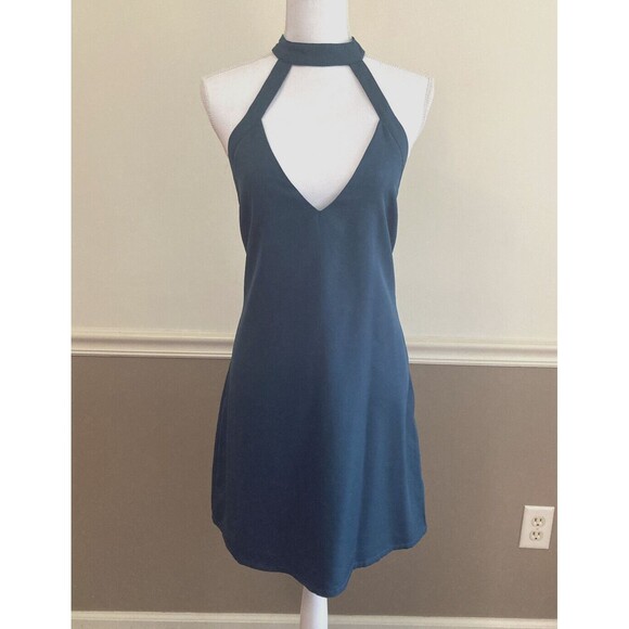 NEW Tobi Kasey Short Dress LARGE Deep V Neck Low Back - Picture 4 of 12